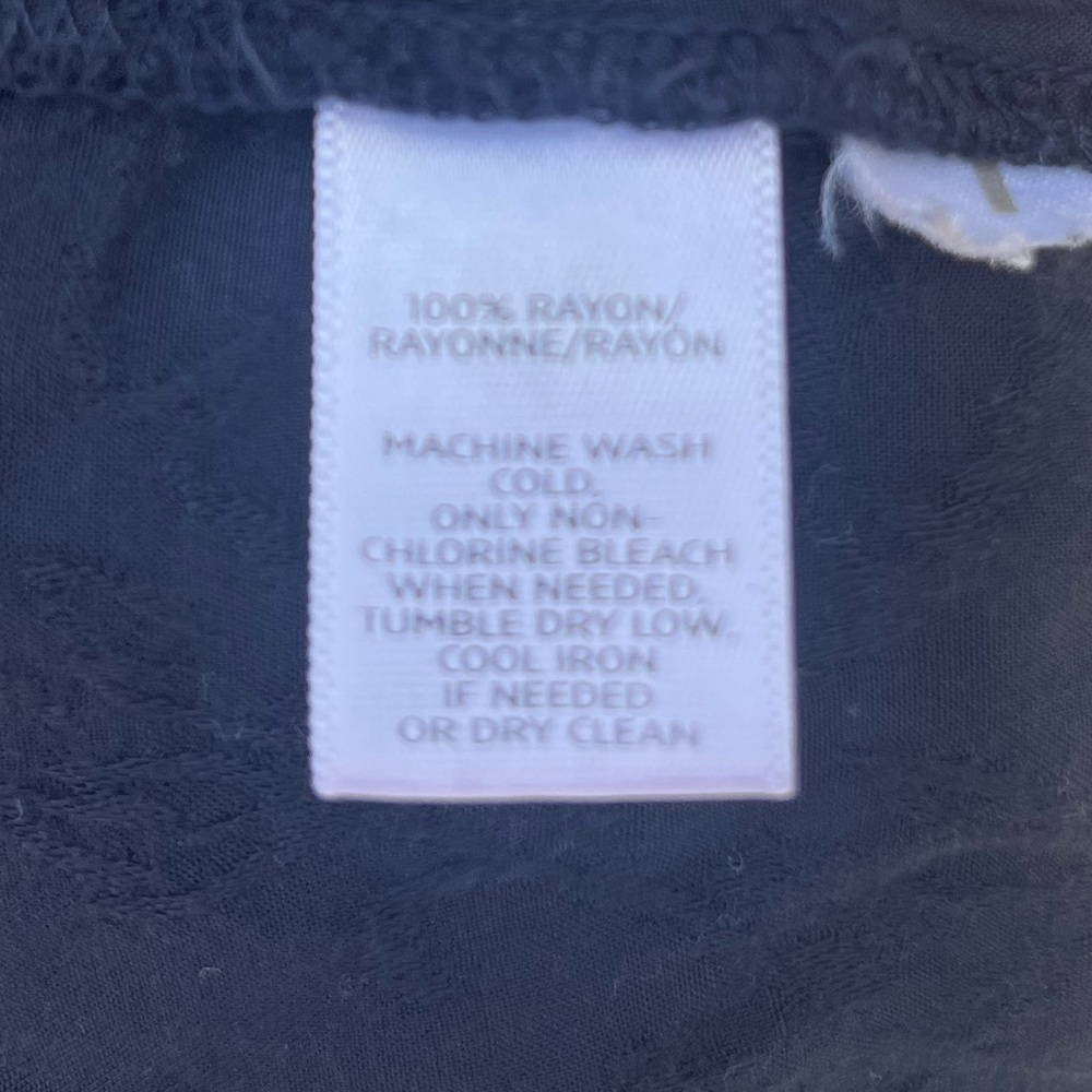 LOFT Navy Textured Tank Top - Picture 6 of 6